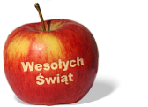 logotyp na jabłku